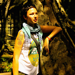 Alisa Alexander pictured at Angkor Wat, Cambodia, 2012