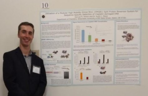 Sam Hinton at Portland ACS poster competition.