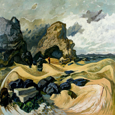 Carl Hall, "Soaring Beach," 1991