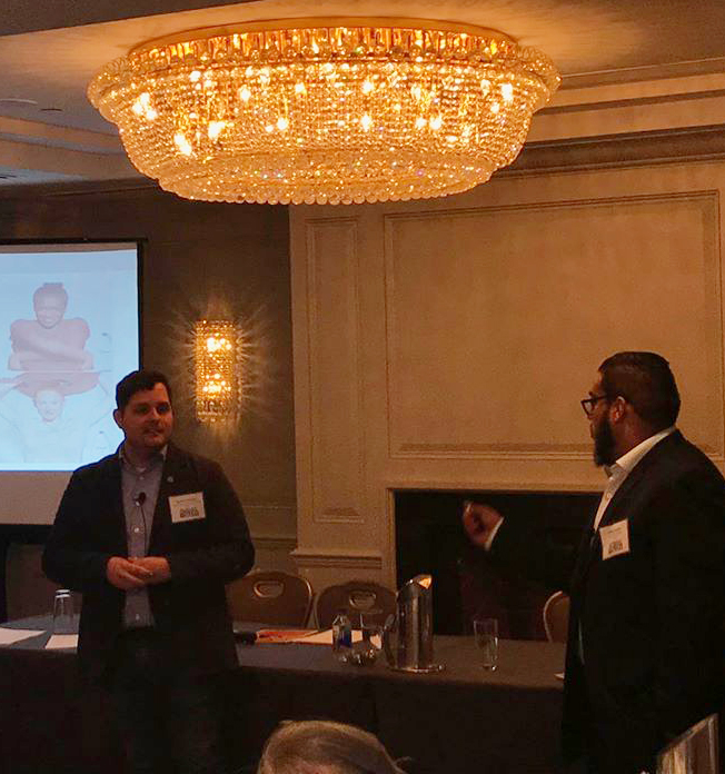 Kai Blevins and Felipe Rendón gave a presentation at the OutServe conference earlier in 2017.