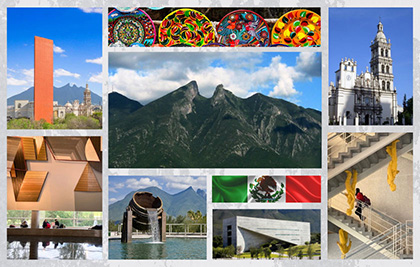 A collage of Monterrey featuring the highlights and beauty of the city